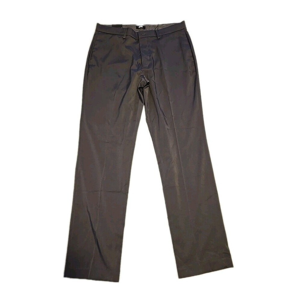 DKNY nice men dress pants size 32/32 slim fit stripes grey great for business